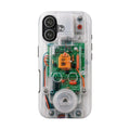 Clear Effect Y2K Circuit Board Tough Phone Case – Transparent Retro Tech iPhone Samsung Cover